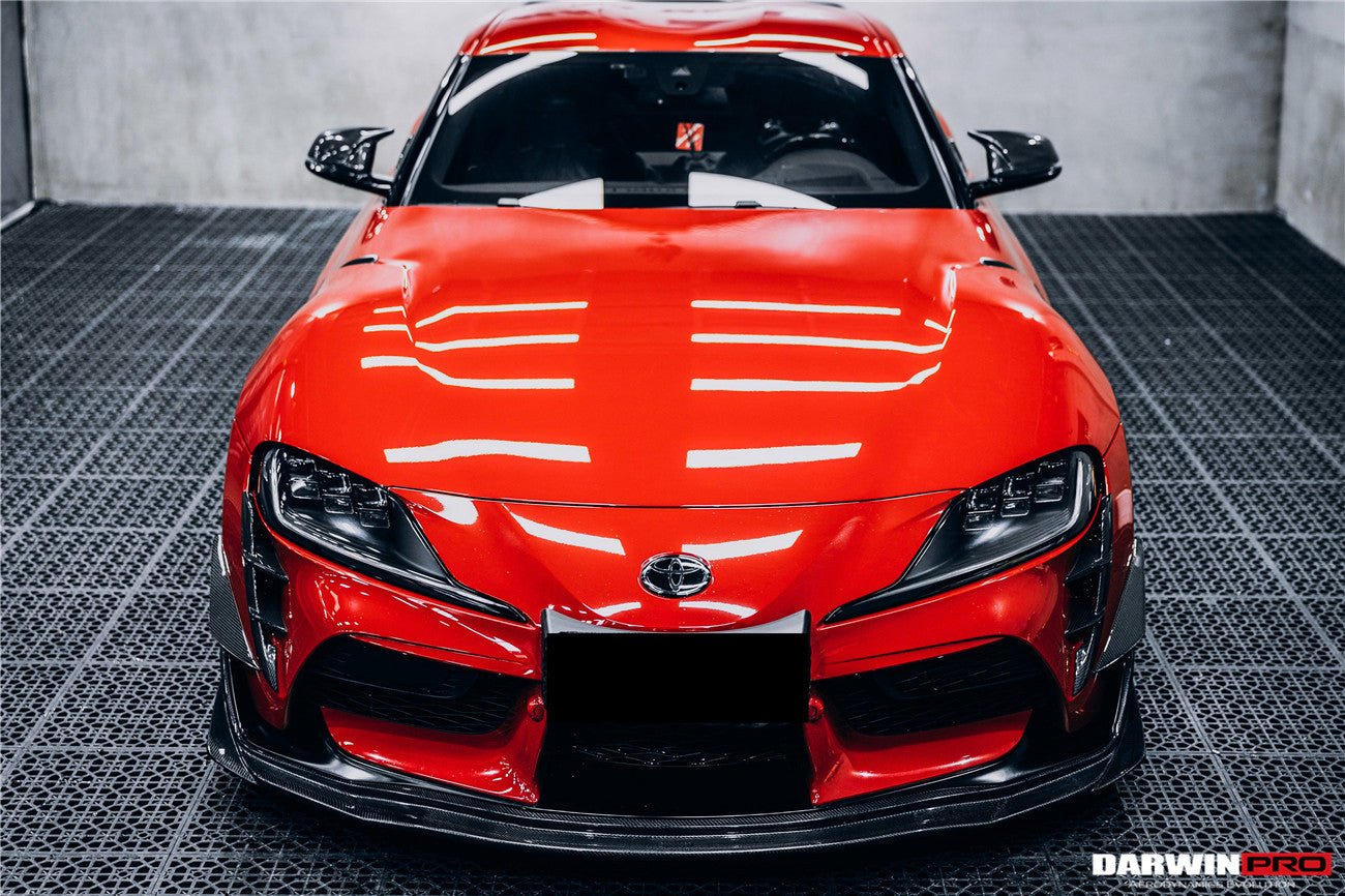 DARWINPRO - TOYOTA GR SUPRA (J29/DB) A90 A91 BKSS STYLE CARBON FIBRE FRONT BUMPER VENTS - Aero Carbon UK