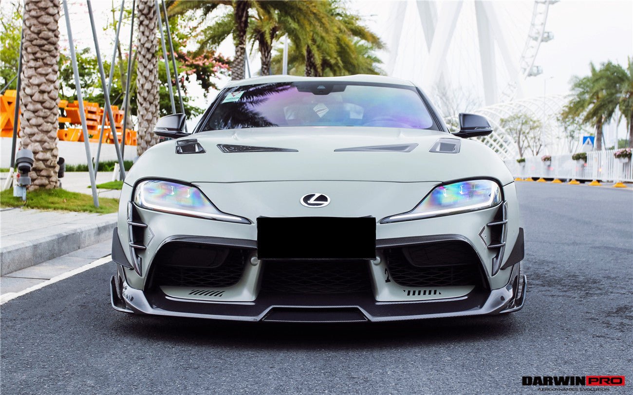 DARWINPRO - TOYOTA GR SUPRA (J29/DB) A90 A91 BKSS STYLE CARBON FIBRE FRONT BUMPER VENTS - Aero Carbon UK