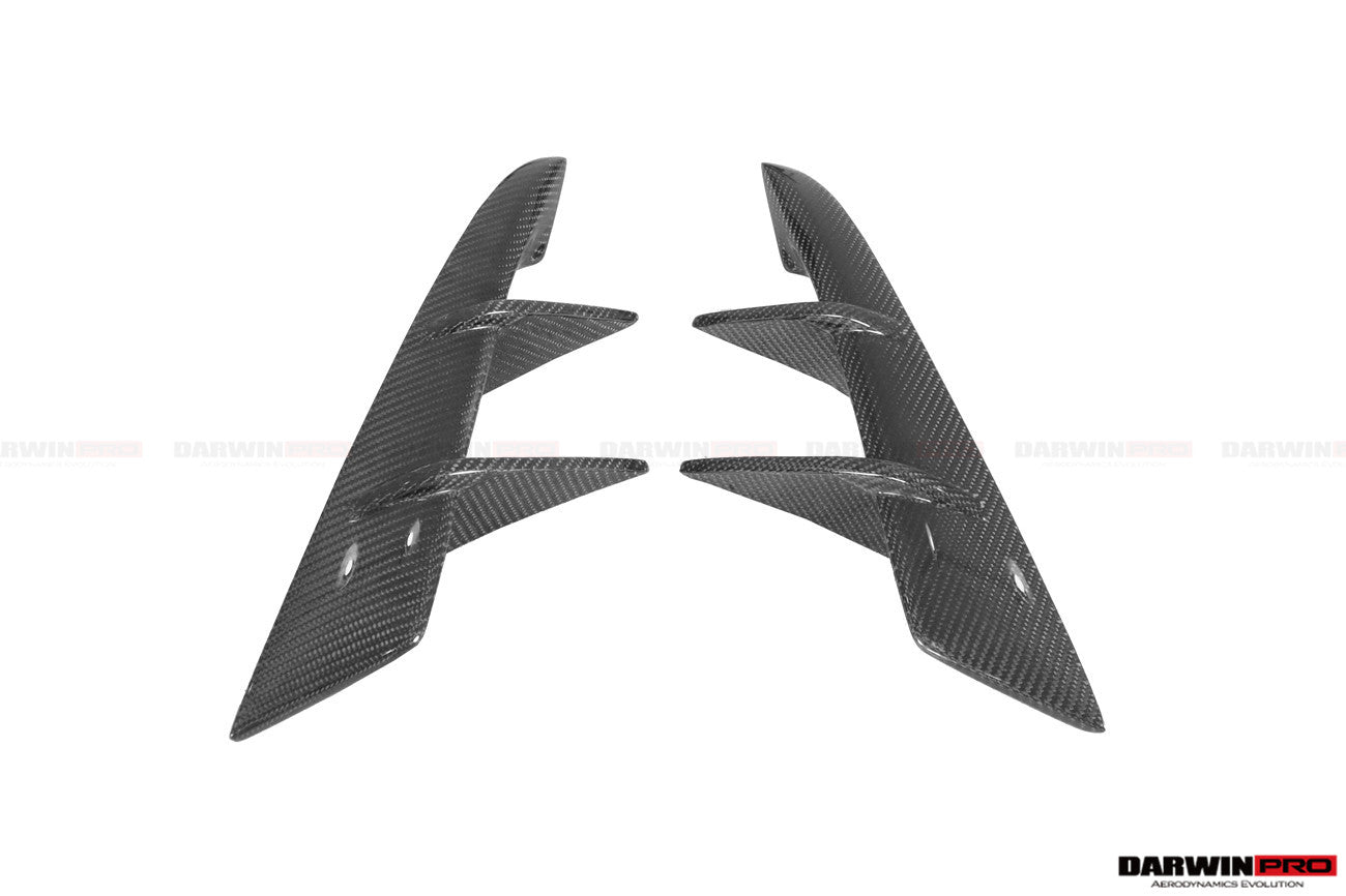 DARWINPRO - TOYOTA GR SUPRA (J29/DB) A90 A91 BKSS STYLE CARBON FIBRE FRONT BUMPER VENTS - Aero Carbon UK