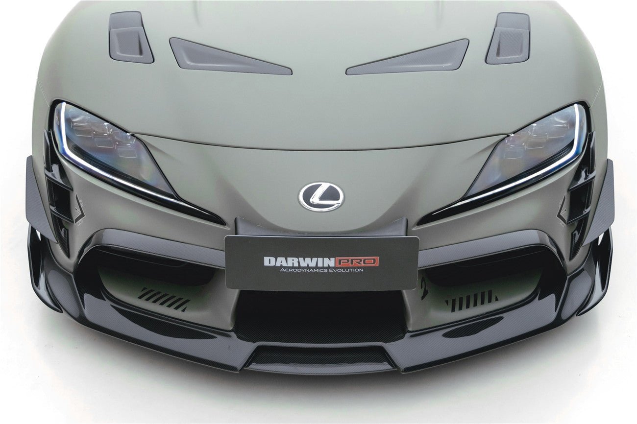 DARWINPRO - TOYOTA GR SUPRA (J29/DB) A90 A91 BKSS STYLE CARBON FIBRE FRONT BUMPER VENTS - Aero Carbon UK
