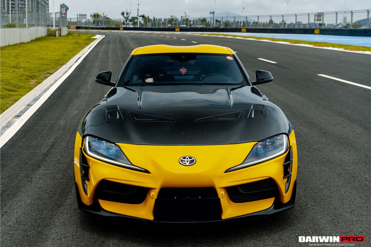 DARWINPRO - TOYOTA GR SUPRA (J29/DB) A90 A91 BKSS STYLE CARBON FIBRE FRONT BUMPER VENTS - Aero Carbon UK