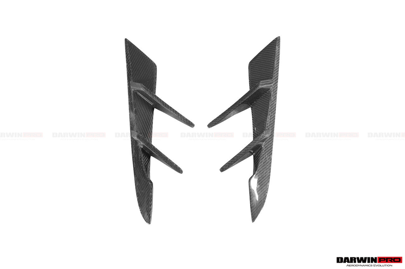 DARWINPRO - TOYOTA GR SUPRA (J29/DB) A90 A91 BKSS STYLE CARBON FIBRE FRONT BUMPER VENTS - Aero Carbon UK