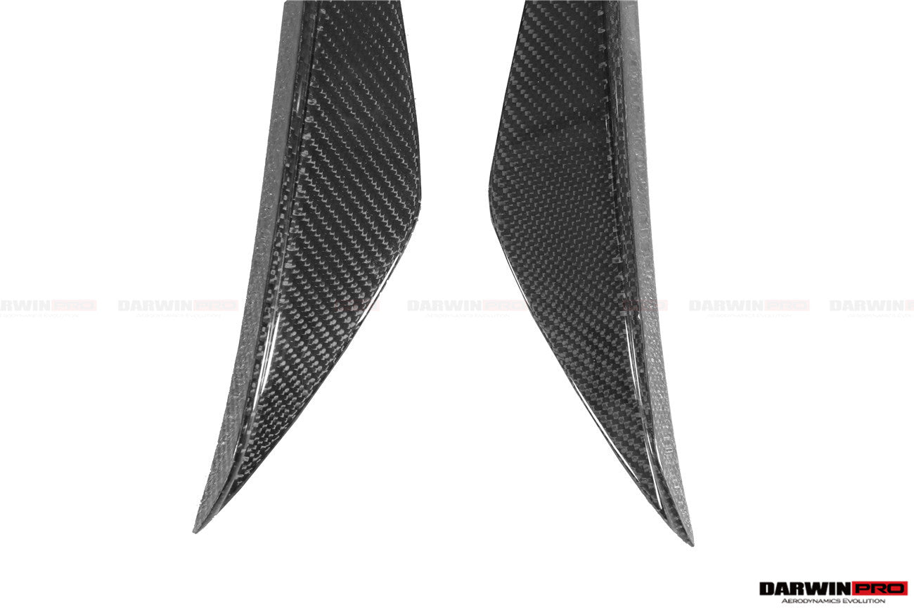 DARWINPRO - TOYOTA GR SUPRA (J29/DB) A90 A91 BKSS STYLE CARBON FIBRE FRONT CANARDS - Aero Carbon UK