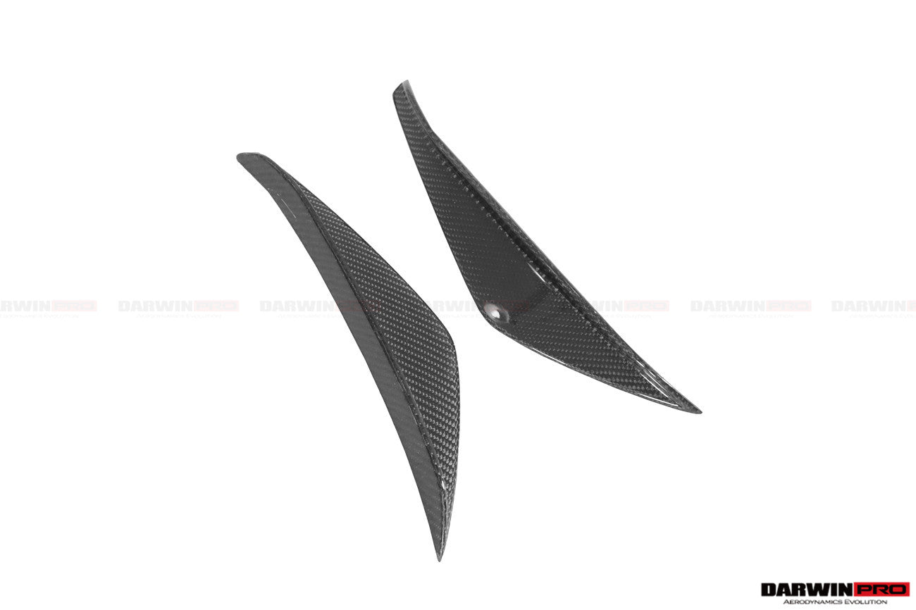 DARWINPRO - TOYOTA GR SUPRA (J29/DB) A90 A91 BKSS STYLE CARBON FIBRE FRONT CANARDS - Aero Carbon UK