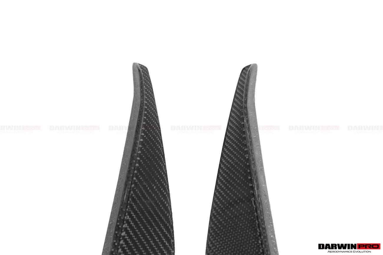 DARWINPRO - TOYOTA GR SUPRA (J29/DB) A90 A91 BKSS STYLE CARBON FIBRE FRONT CANARDS - Aero Carbon UK