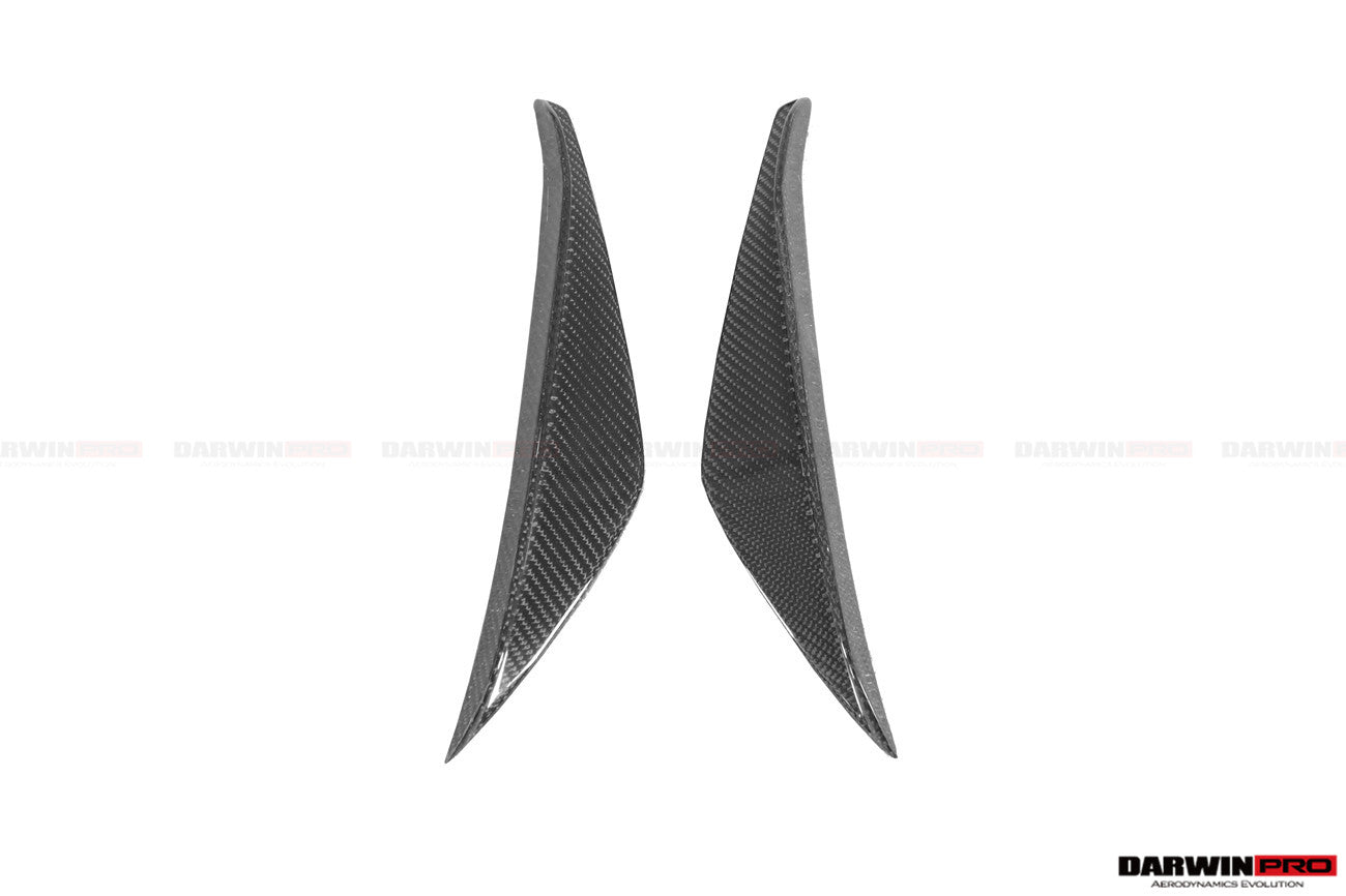 DARWINPRO - TOYOTA GR SUPRA (J29/DB) A90 A91 BKSS STYLE CARBON FIBRE FRONT CANARDS - Aero Carbon UK