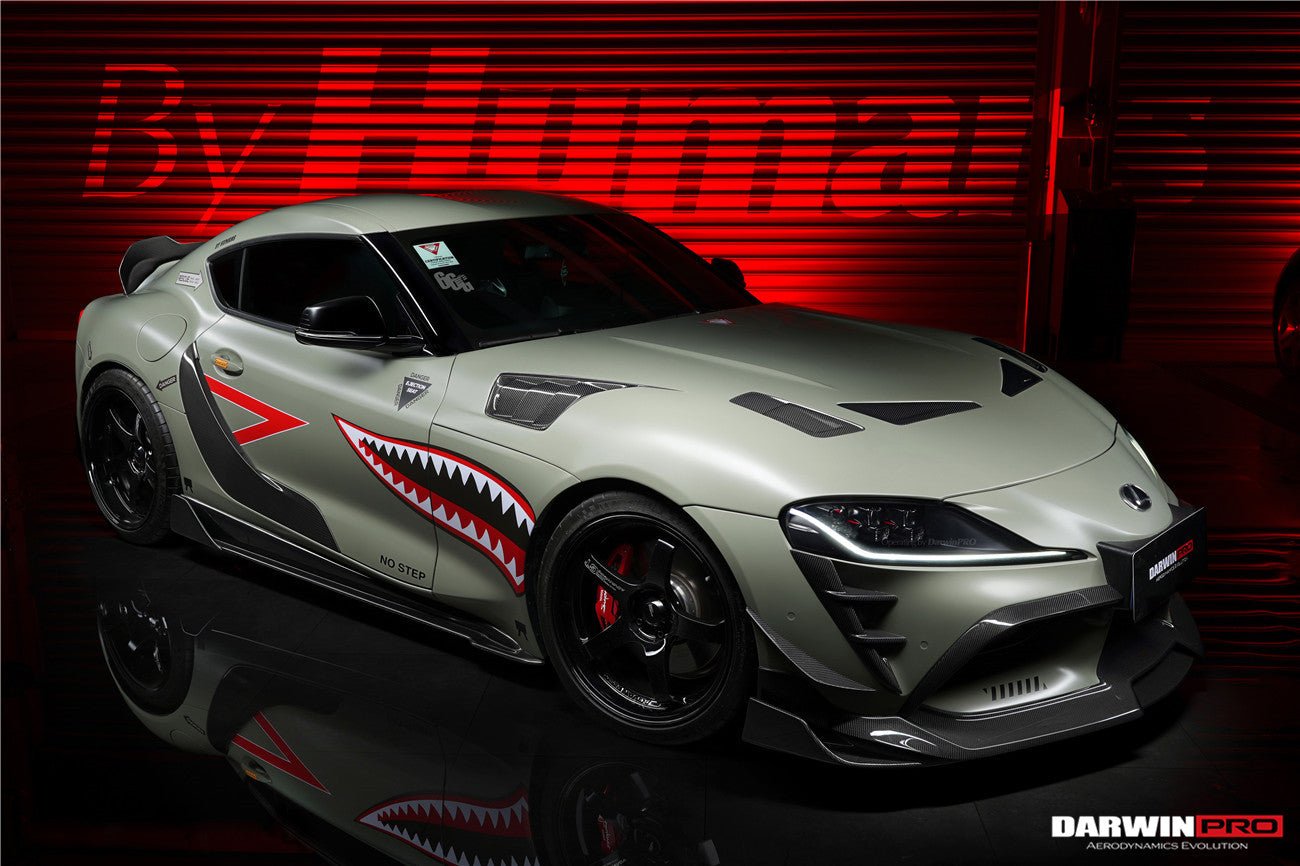 DARWINPRO - TOYOTA GR SUPRA (J29/DB) A90 A91 BKSS STYLE CARBON FIBRE FRONT LIP - Aero Carbon UK