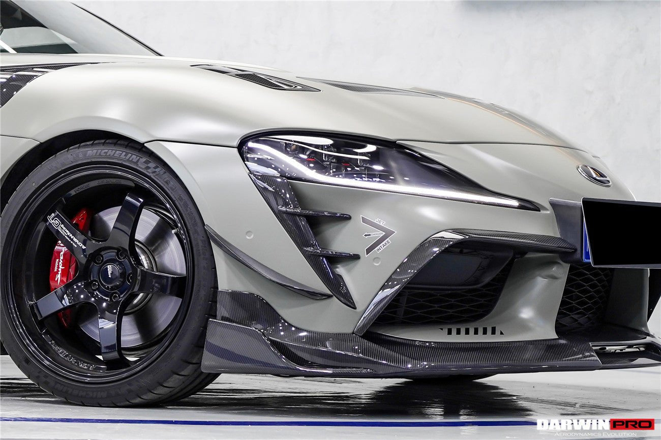 DARWINPRO - TOYOTA GR SUPRA (J29/DB) A90 A91 BKSS STYLE CARBON FIBRE FRONT LIP - Aero Carbon UK