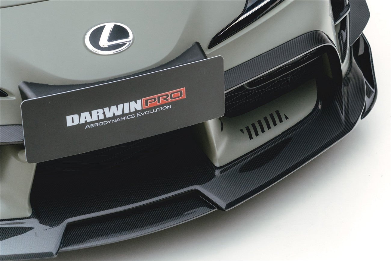 DARWINPRO - TOYOTA GR SUPRA (J29/DB) A90 A91 BKSS STYLE CARBON FIBRE FRONT LIP - Aero Carbon UK