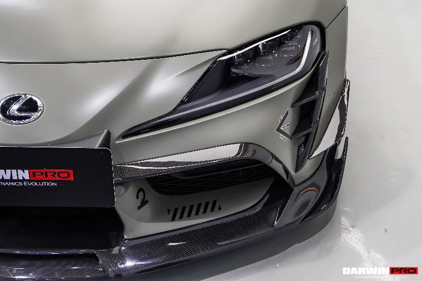 DARWINPRO - TOYOTA GR SUPRA (J29/DB) A90 A91 BKSS STYLE CARBON FIBRE FRONT LIP - Aero Carbon UK