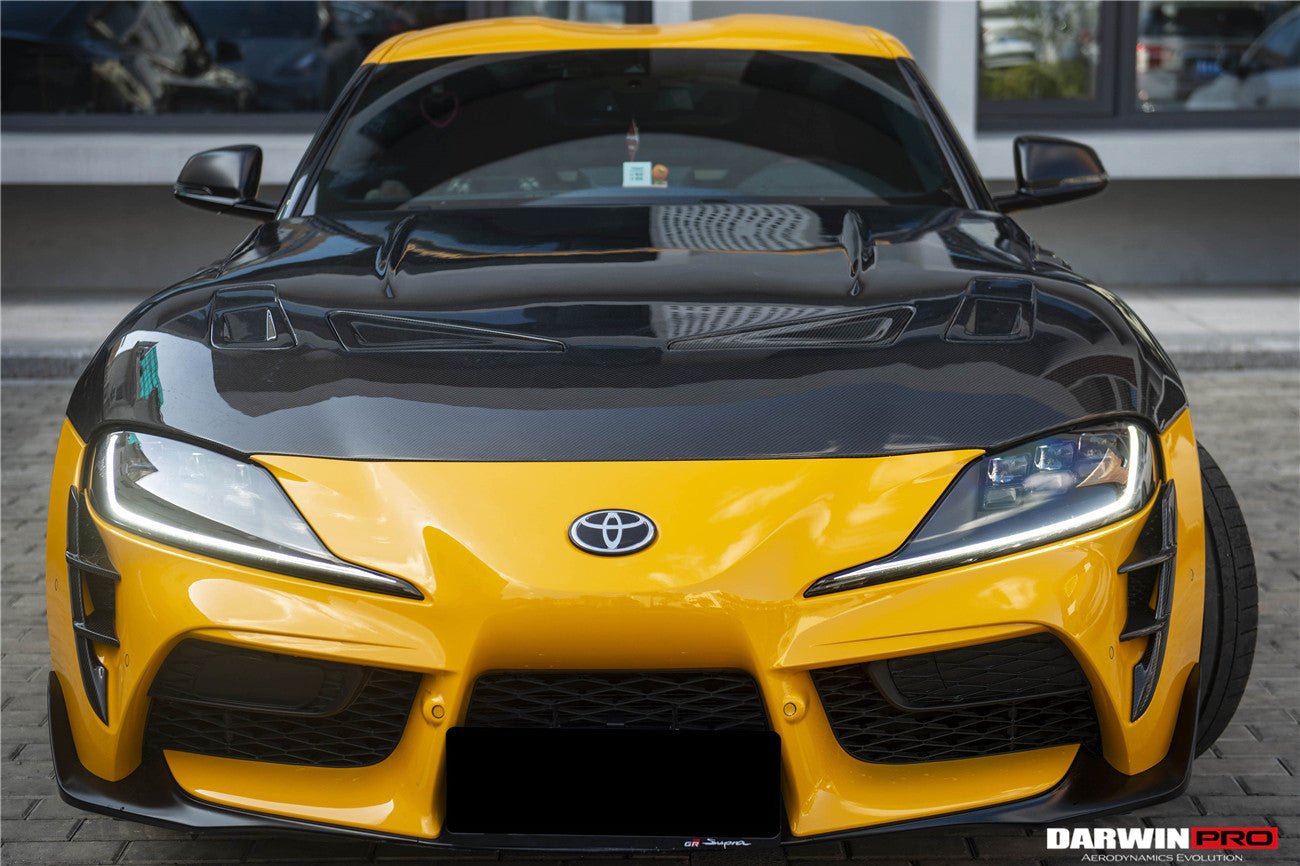 DARWINPRO - TOYOTA GR SUPRA (J29/DB) A90 A91 BKSS STYLE CARBON FIBRE HOOD BONNET - Aero Carbon UK