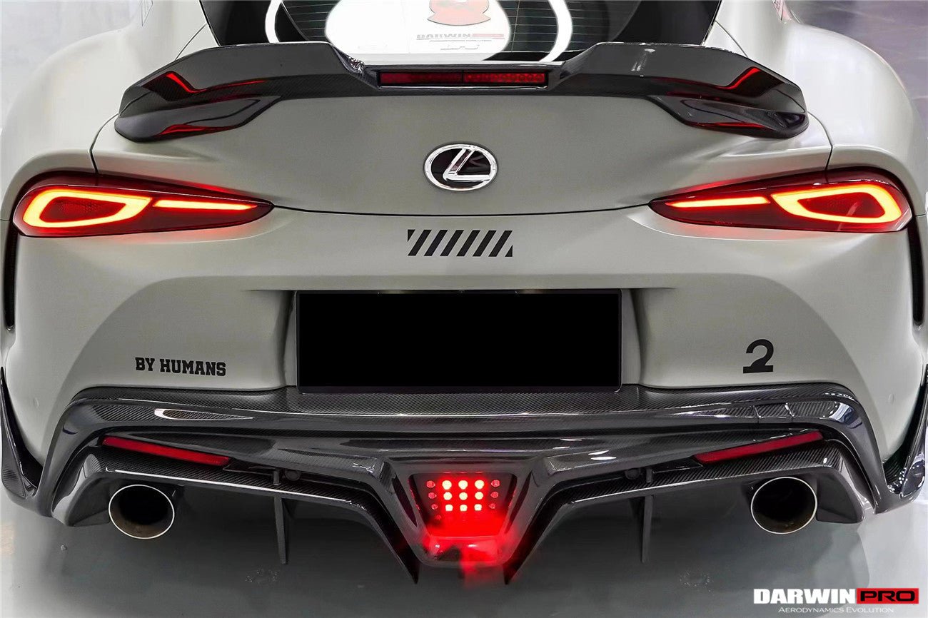 DARWINPRO - TOYOTA GR SUPRA (J29/DB) A90 A91 BKSS STYLE CARBON FIBRE REAR DIFFUSER - Aero Carbon UK