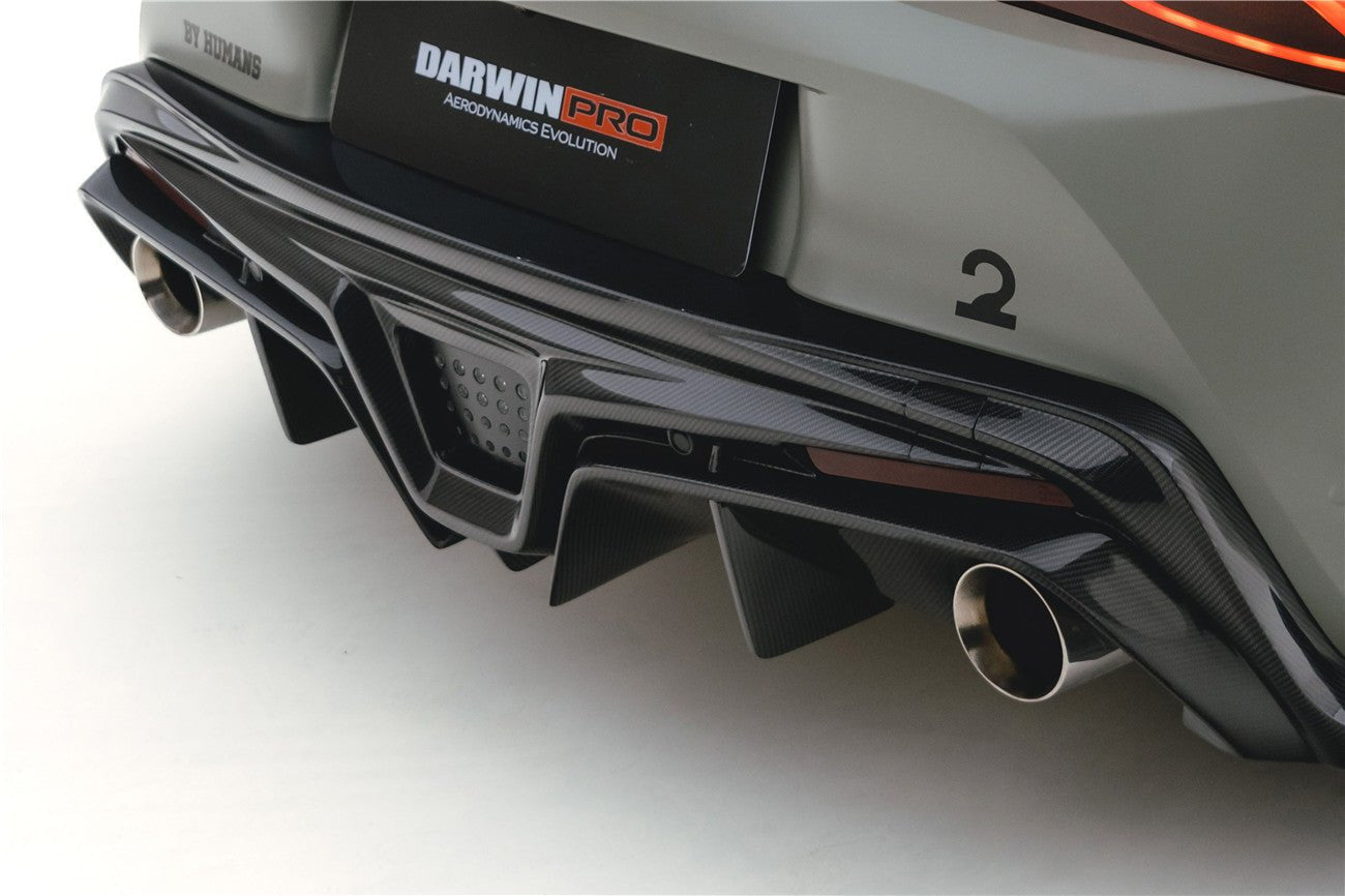 DARWINPRO - TOYOTA GR SUPRA (J29/DB) A90 A91 BKSS STYLE CARBON FIBRE REAR DIFFUSER - Aero Carbon UK