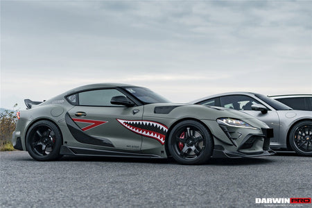DARWINPRO - TOYOTA GR SUPRA (J29/DB) A90 A91 BKSS STYLE CARBON FIBRE SIDE SKIRTS - Aero Carbon UK