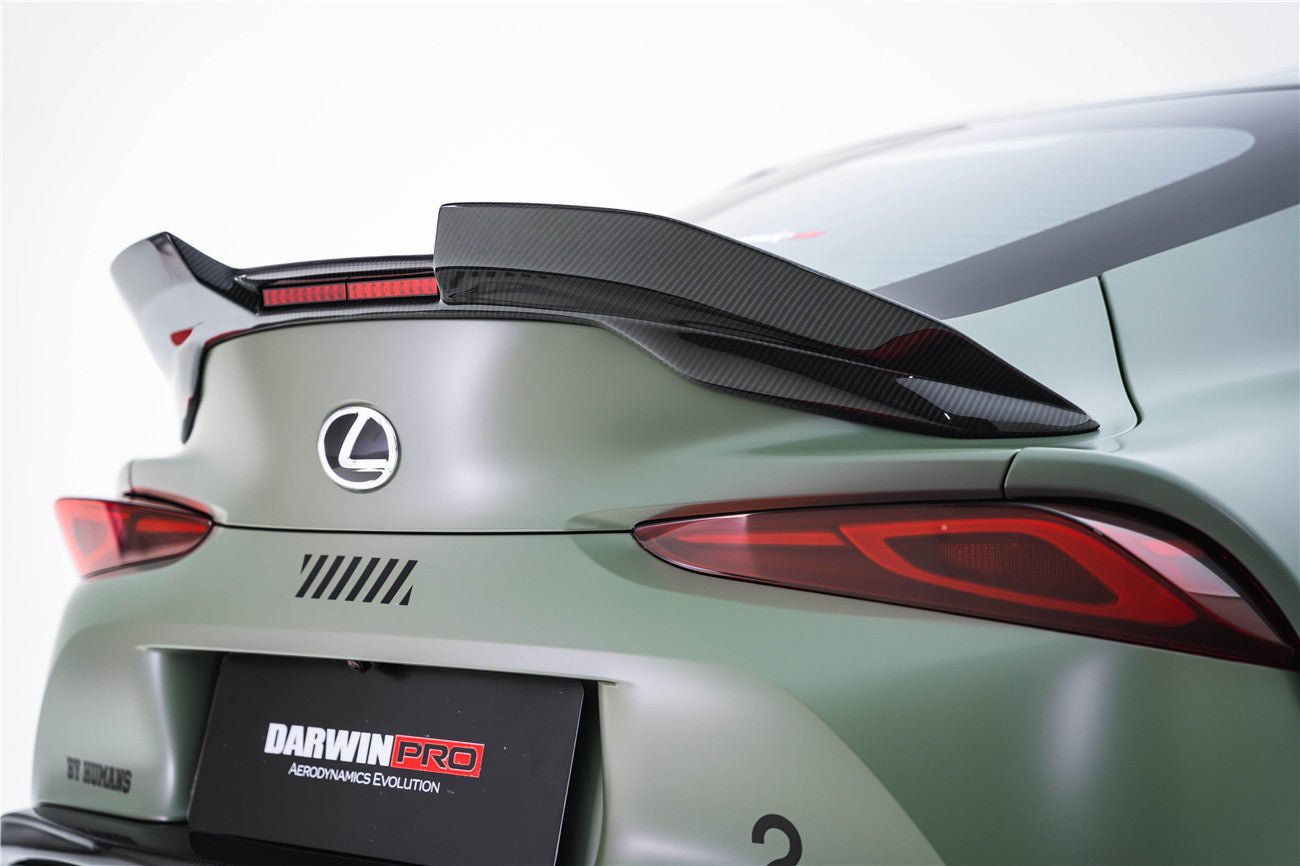 DARWINPRO - TOYOTA GR SUPRA (J29/DB) A90 A91 BKSS STYLE CARBON FIBRE TRUNK SPOILER WITH LED LIGHT - Aero Carbon UK