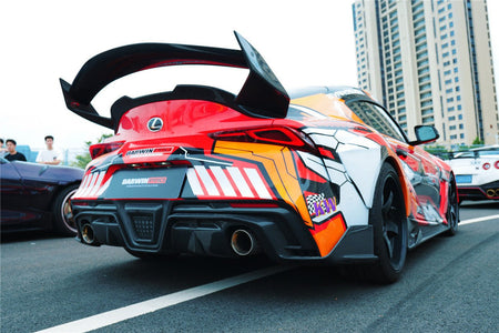 DARWINPRO - TOYOTA GR SUPRA (J29/DB) A90 A91 BKSS STYLE PART CARBON FIBRE REAR BUMPER - Aero Carbon UK