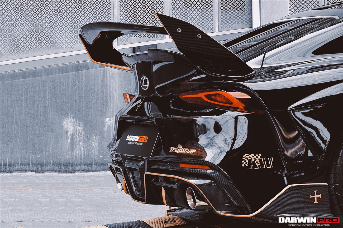 DARWINPRO - TOYOTA GR SUPRA (J29/DB) A90 A91 BKSS STYLE PART CARBON FIBRE REAR BUMPER - Aero Carbon UK