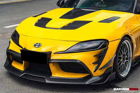 DARWINPRO - TOYOTA GR SUPRA (J29/DB) A90 A91 BKSSII STYLE CARBON FIBRE BONNET HOOD - Aero Carbon UK