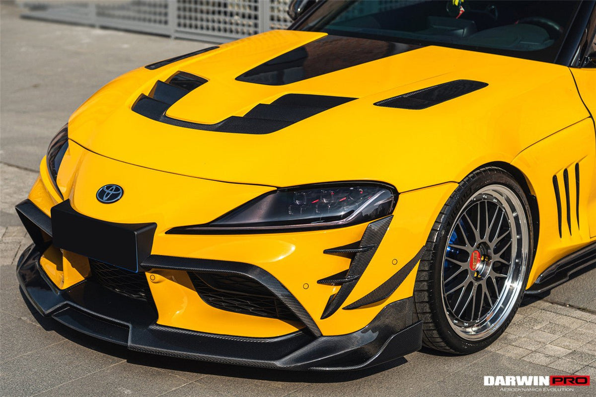 DARWINPRO - TOYOTA GR SUPRA (J29/DB) A90 A91 BKSSII STYLE CARBON FIBRE BONNET HOOD - Aero Carbon UK
