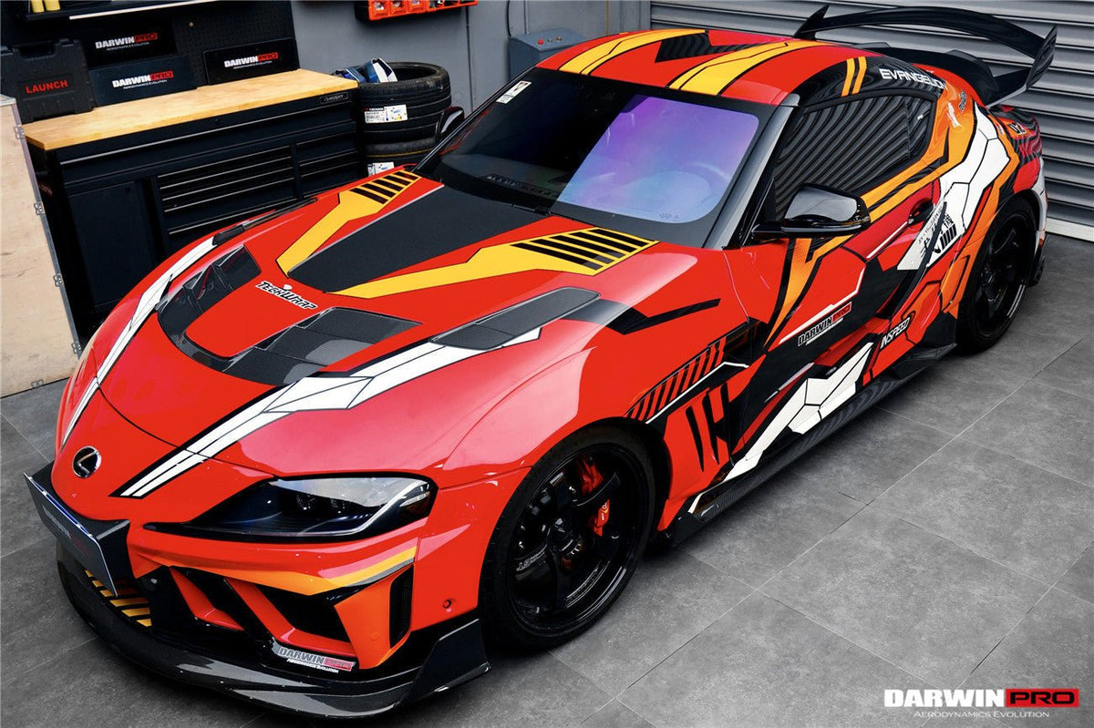 DARWINPRO - TOYOTA GR SUPRA (J29/DB) A90 A91 BKSSII STYLE CARBON FIBRE BONNET HOOD - Aero Carbon UK