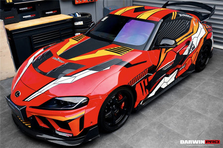 DARWINPRO - TOYOTA GR SUPRA (J29/DB) A90 A91 BKSSII STYLE CARBON FIBRE BONNET HOOD - Aero Carbon UK