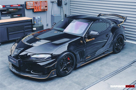 DARWINPRO - TOYOTA GR SUPRA (J29/DB) A90 A91 BKSSII STYLE CARBON FIBRE BONNET HOOD - Aero Carbon UK