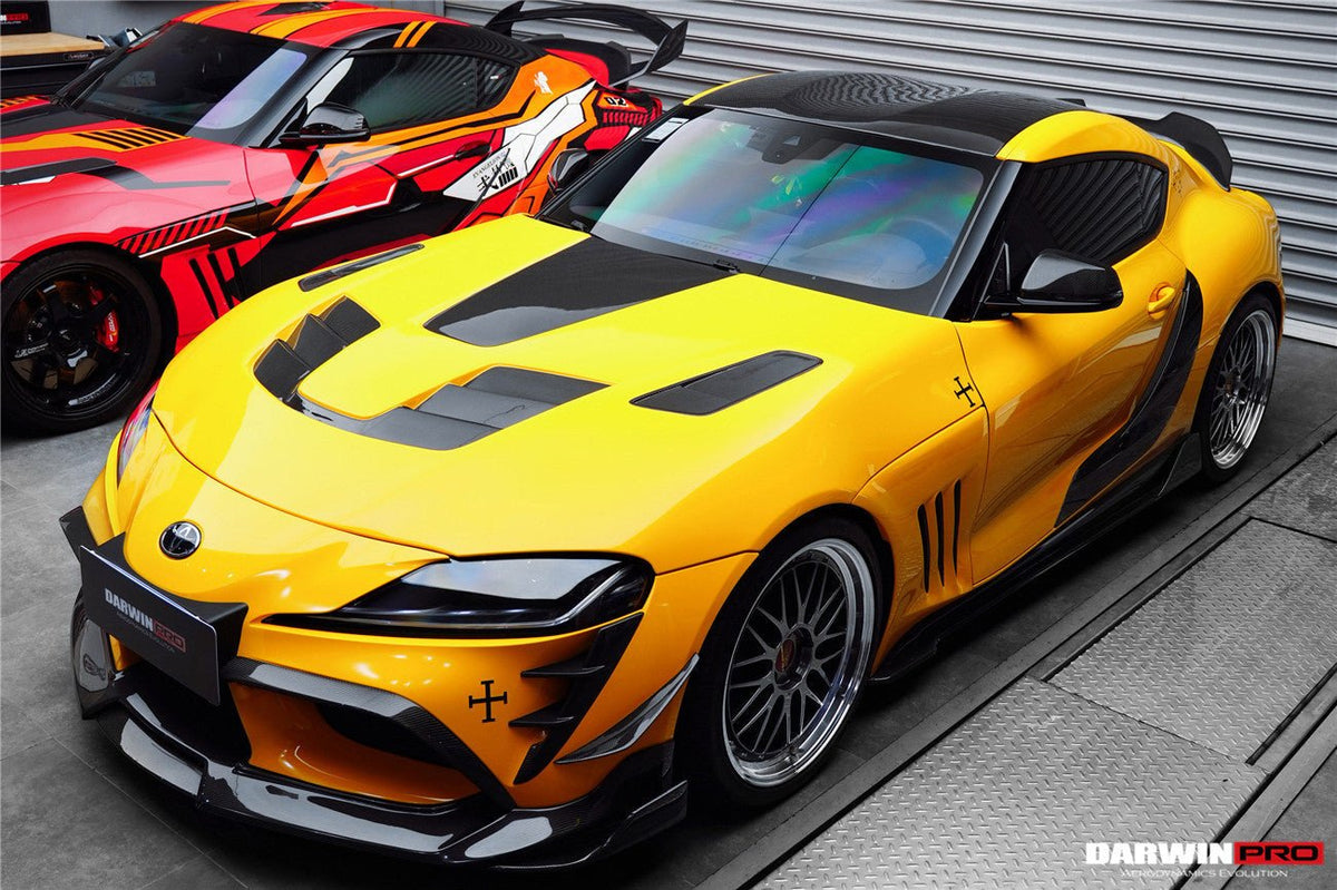 DARWINPRO - TOYOTA GR SUPRA (J29/DB) A90 A91 BKSSII STYLE CARBON FIBRE BONNET HOOD - Aero Carbon UK