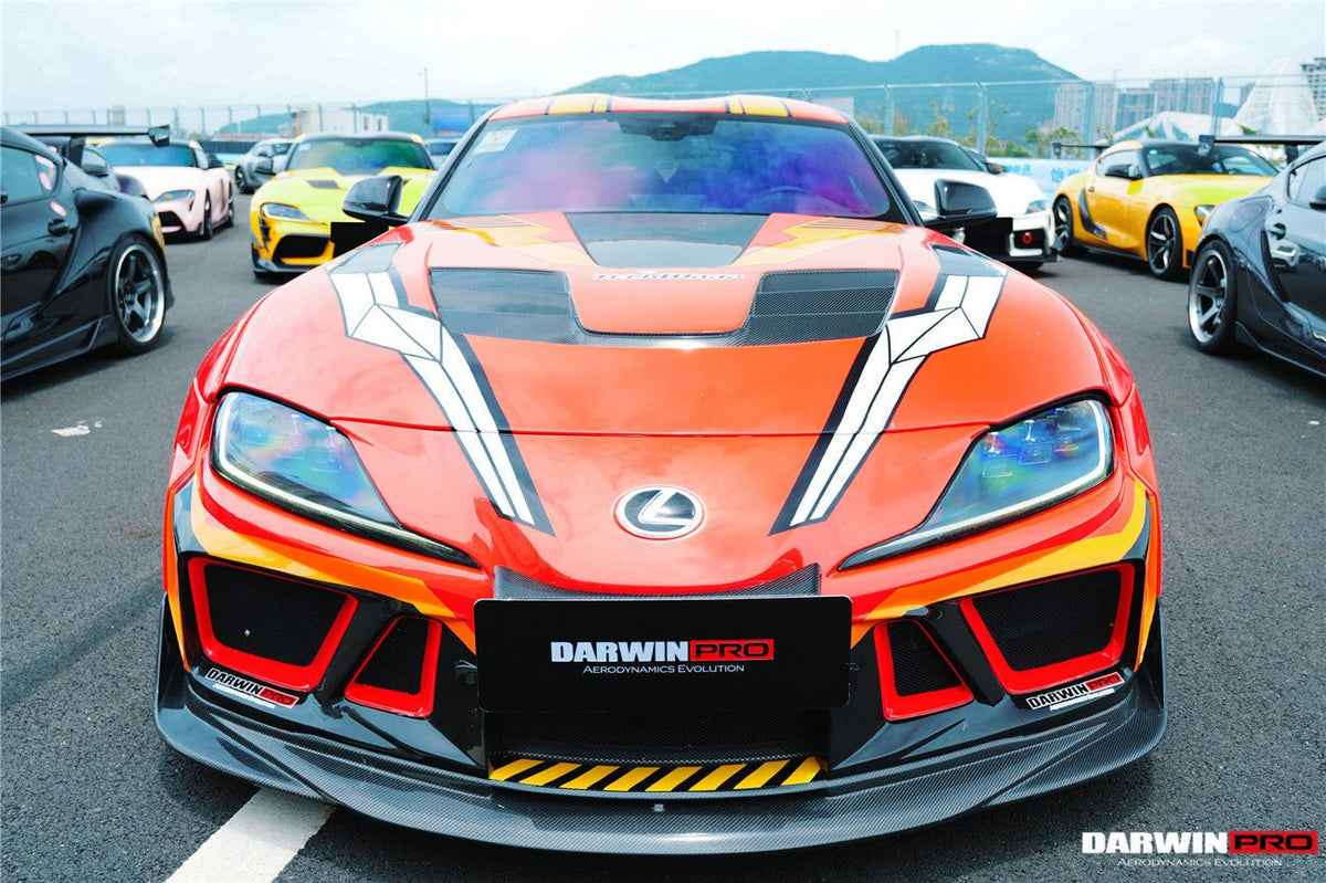 DARWINPRO - TOYOTA GR SUPRA (J29/DB) A90 A91 BKSSII STYLE CARBON FIBRE BONNET HOOD - Aero Carbon UK