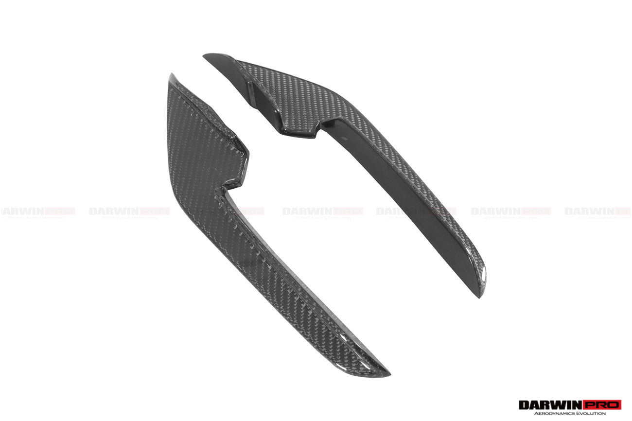 DARWINPRO - TOYOTA GR SUPRA (J29/DB) A90 A91 BKSSII STYLE PARTIAL CARBON FIBRE FRONT BUMPER - Aero Carbon UK