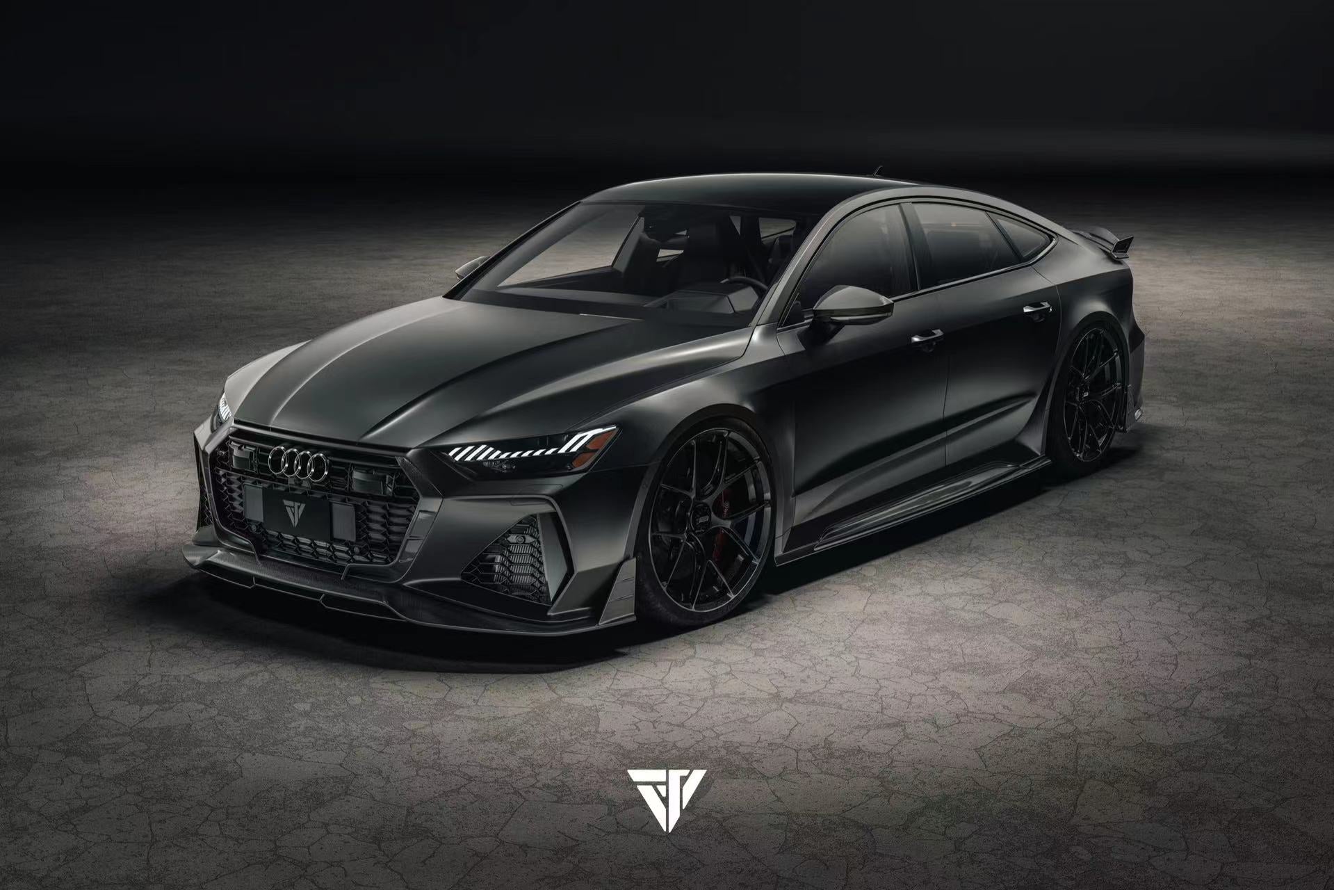 FUTURE DESIGN - AUDI A7 S7 RS7 C8 DRY CARBON FIBRE SIDE SKIRTS - Aero Carbon UK