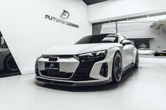 FUTURE DESIGN - AUDI E-TRON GT DRY CARBON FIBRE FRONT LIP - Aero Carbon UK