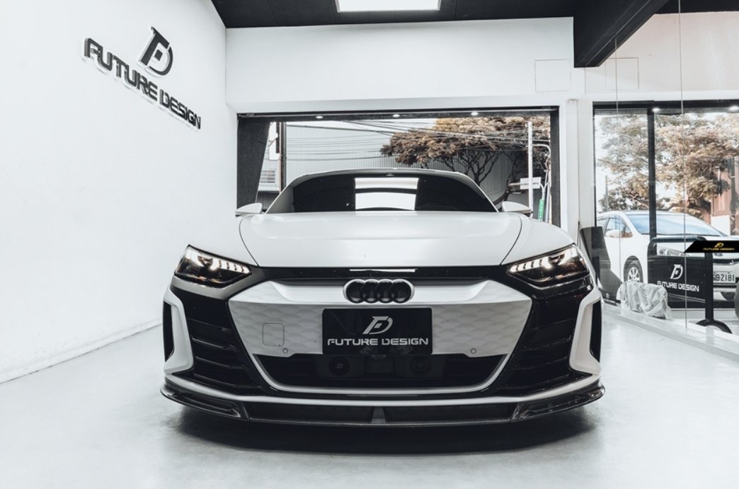 FUTURE DESIGN - AUDI E-TRON GT DRY CARBON FIBRE FRONT LIP - Aero Carbon UK