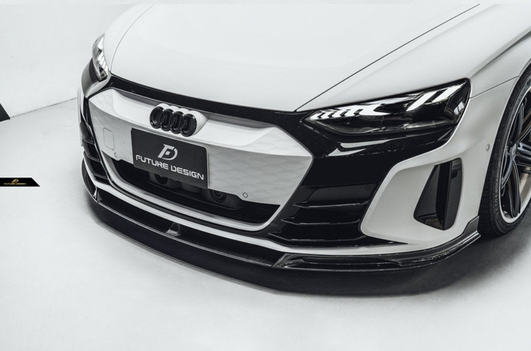 FUTURE DESIGN - AUDI E-TRON GT DRY CARBON FIBRE FRONT LIP - Aero Carbon UK