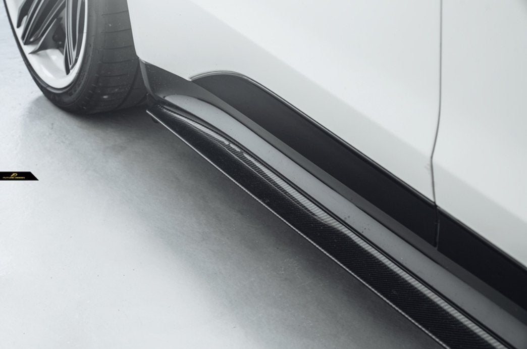 FUTURE DESIGN - AUDI E-TRON GT DRY CARBON FIBRE SIDE SKIRTS - Aero Carbon UK