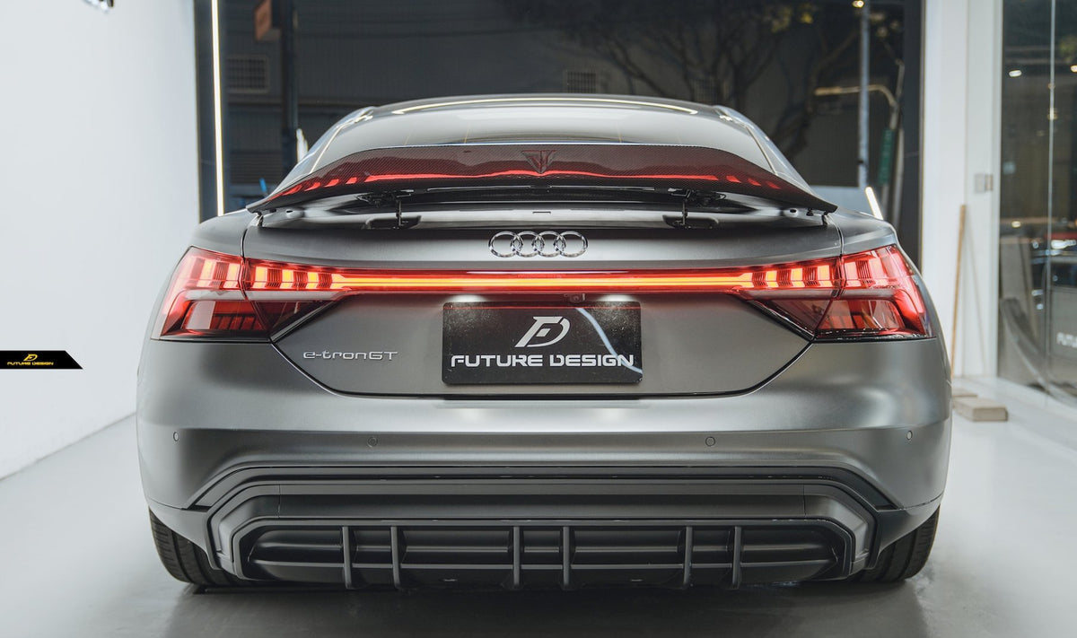 FUTURE DESIGN - AUDI E-TRON GT DRY CARBON FIBRE SPOILER - Aero Carbon UK