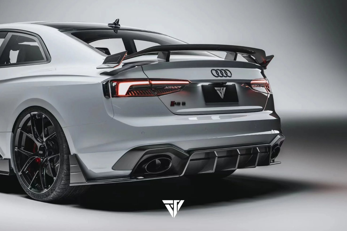 Audi 100 Rear Wing FUTURE DESIGN - AUDI RS5 B9 / B9.5 DRY CARBON FIBRE GT WING SPOILER ...