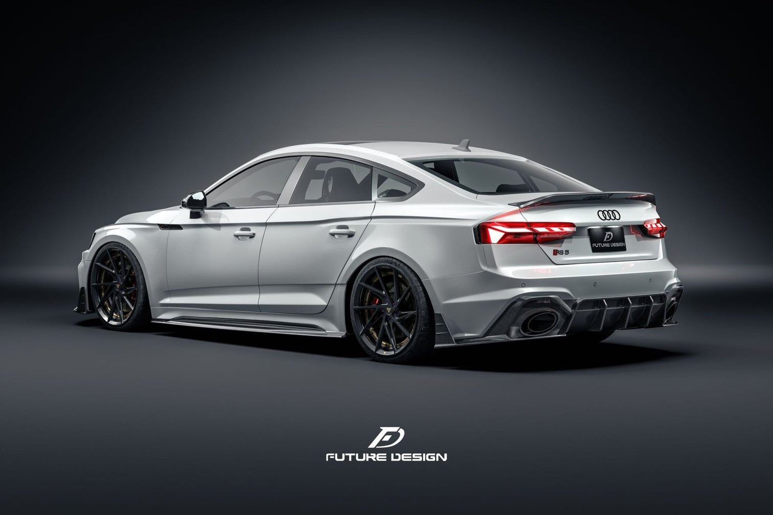 FUTURE DESIGN - AUDI RS5 B9.5 2020+ CARBON FIBRE REAR DIFFUSER - Aero Carbon UK