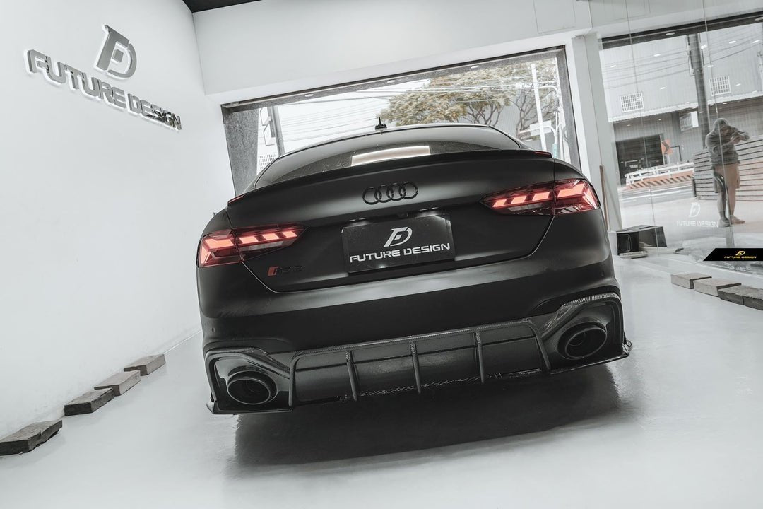 FUTURE DESIGN - AUDI RS5 B9.5 2020+ CARBON FIBRE REAR DIFFUSER - Aero Carbon UK