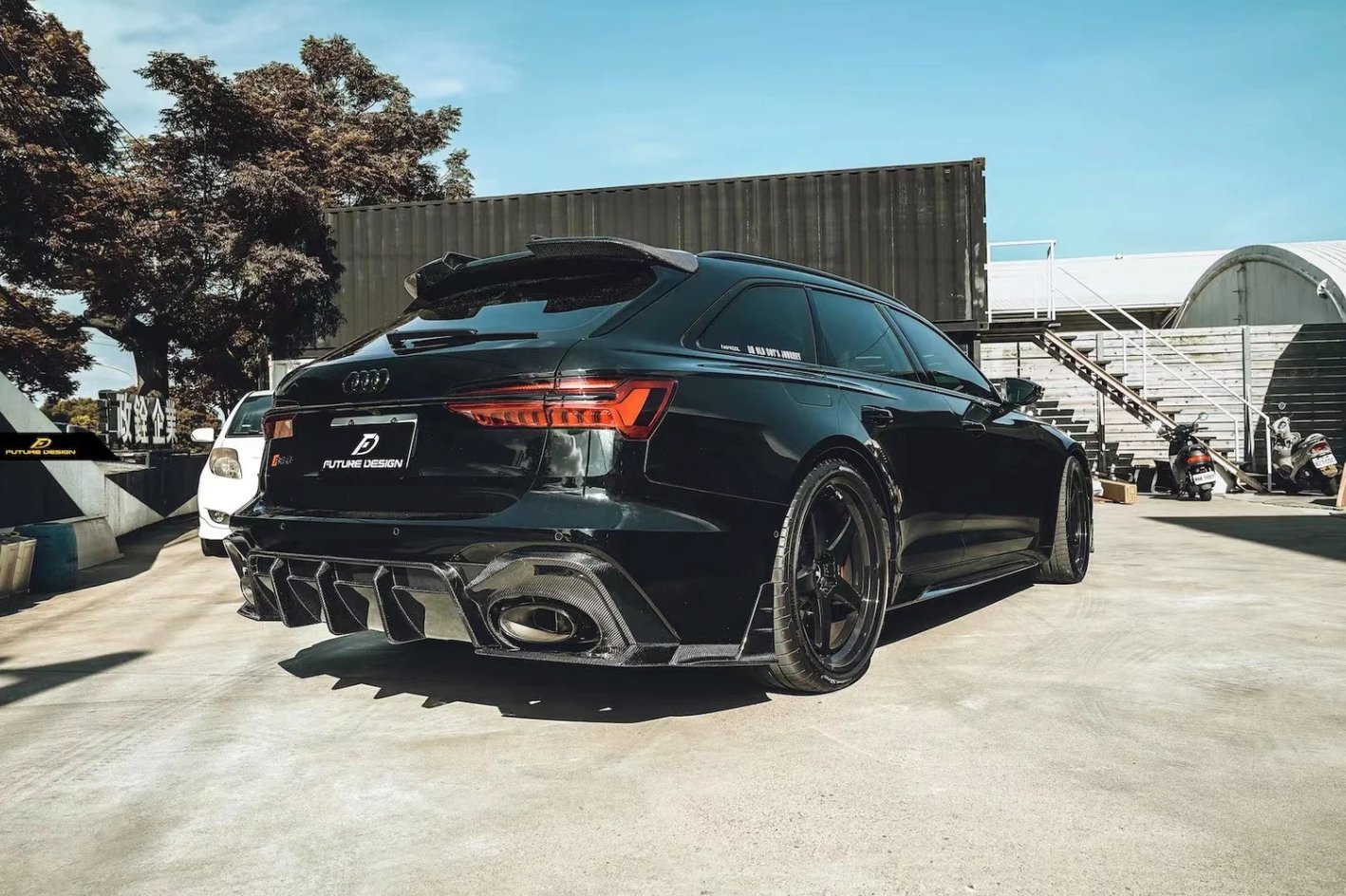 FUTURE DESIGN - AUDI RS6 C8 CARBON FIBRE SIDE SKIRTS - Aero Carbon UK