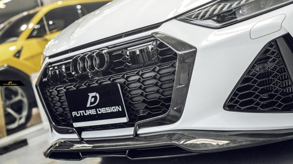 FUTURE DESIGN - AUDI RS6 C8 CARBON FIBRE FRONT LIP SPLITTER