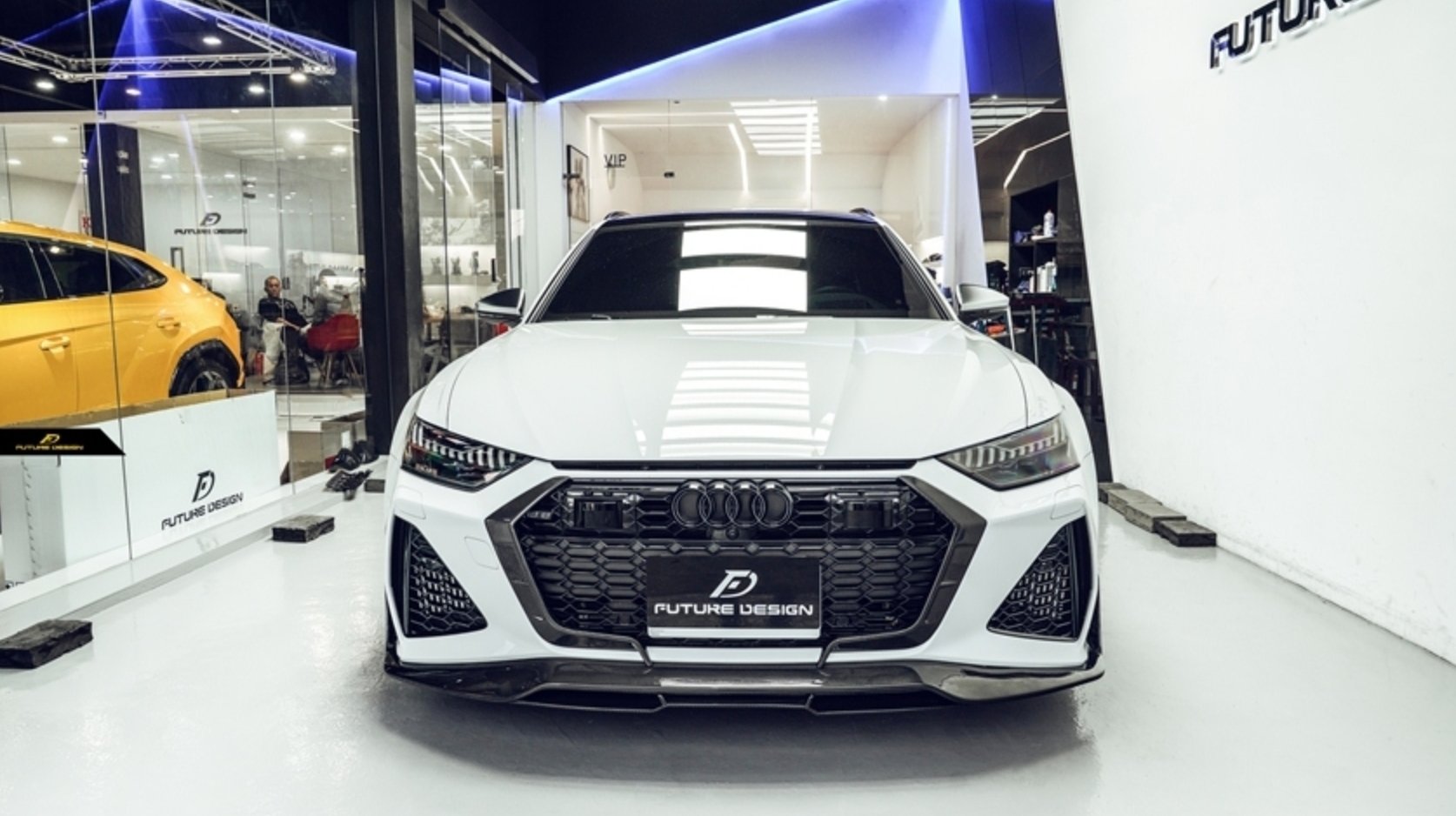 FUTURE DESIGN - AUDI RS6 RS7 C8 CARBON FIBRE FRONT LIP SPLITTER - Aero Carbon UK