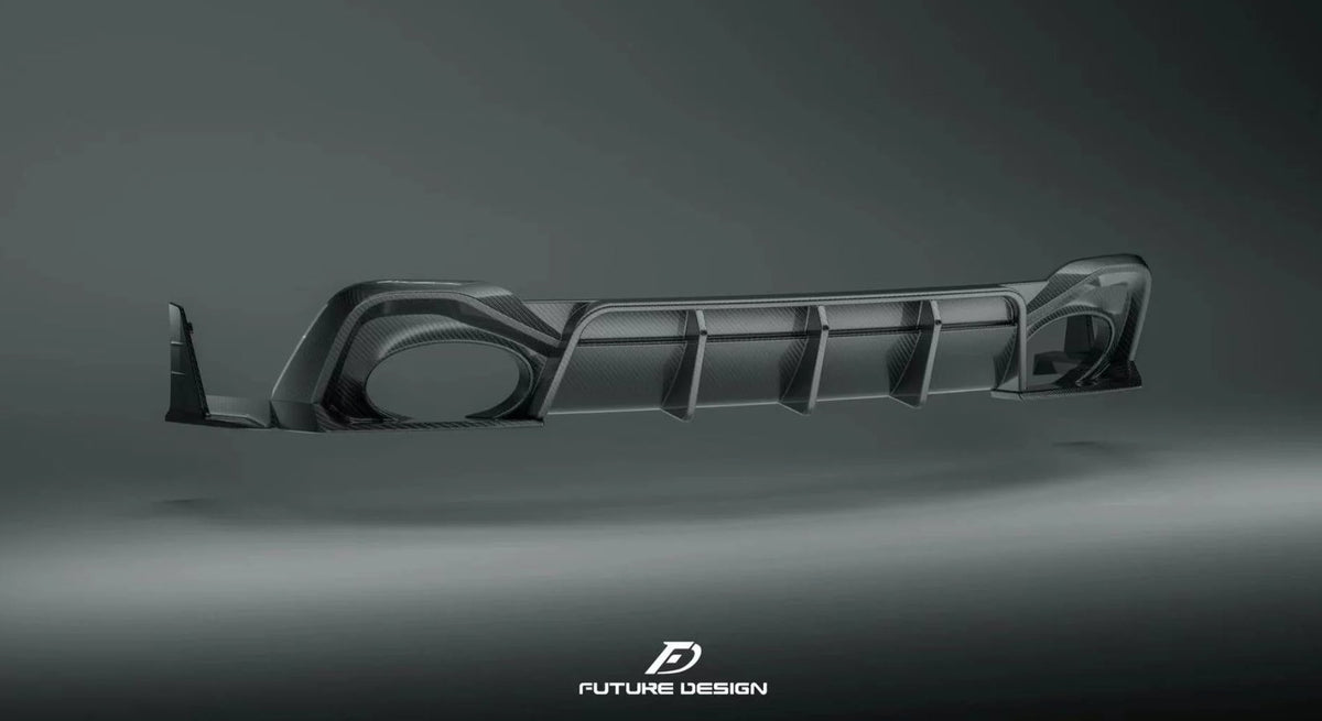 FUTURE DESIGN - AUDI RS6 RS7 C8 CARBON FIBRE REAR DIFFUSER & WINGLET SET - Aero Carbon UK