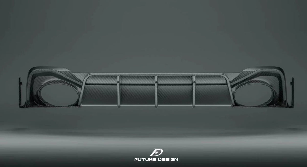 FUTURE DESIGN - AUDI RS6 RS7 C8 CARBON FIBRE REAR DIFFUSER & WINGLET SET - Aero Carbon UK