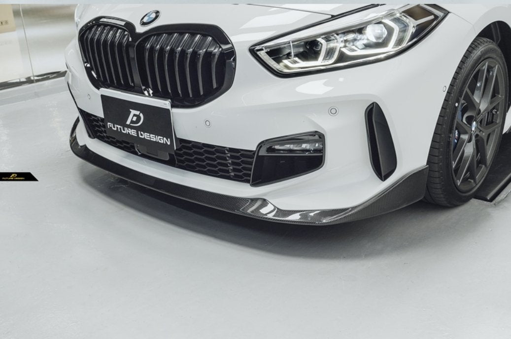 FUTURE DESIGN - BMW 1 SERIES F40 DRY CARBON FIBRE FRONT LIP - Aero Carbon UK