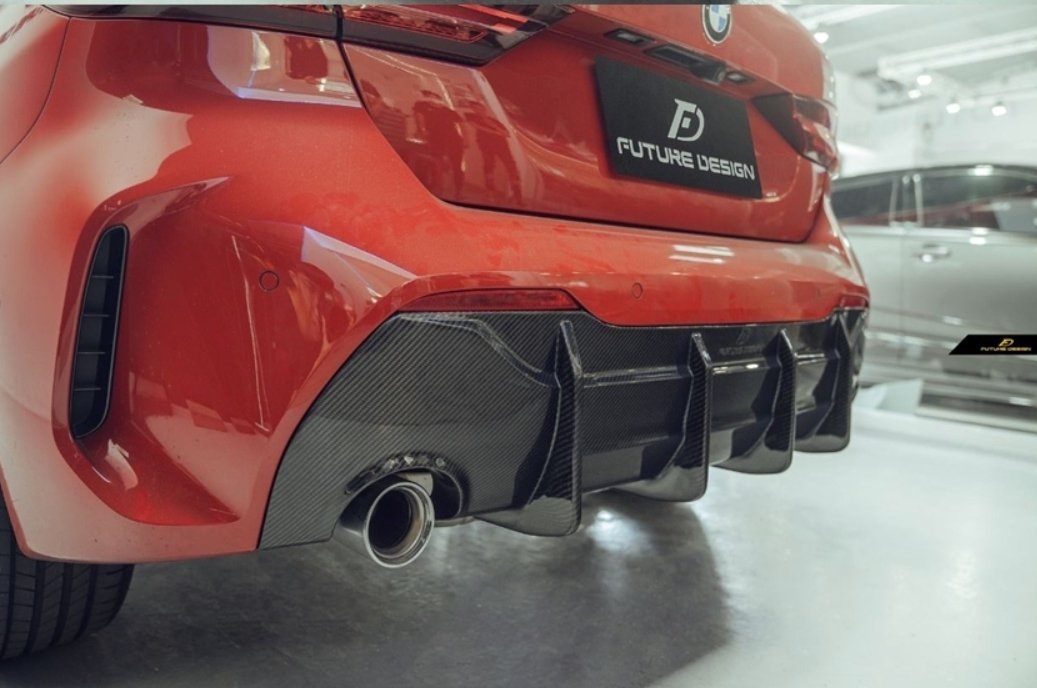 FUTURE DESIGN - BMW 1 SERIES F40 DRY CARBON FIBRE REAR DIFFUSER - Aero Carbon UK