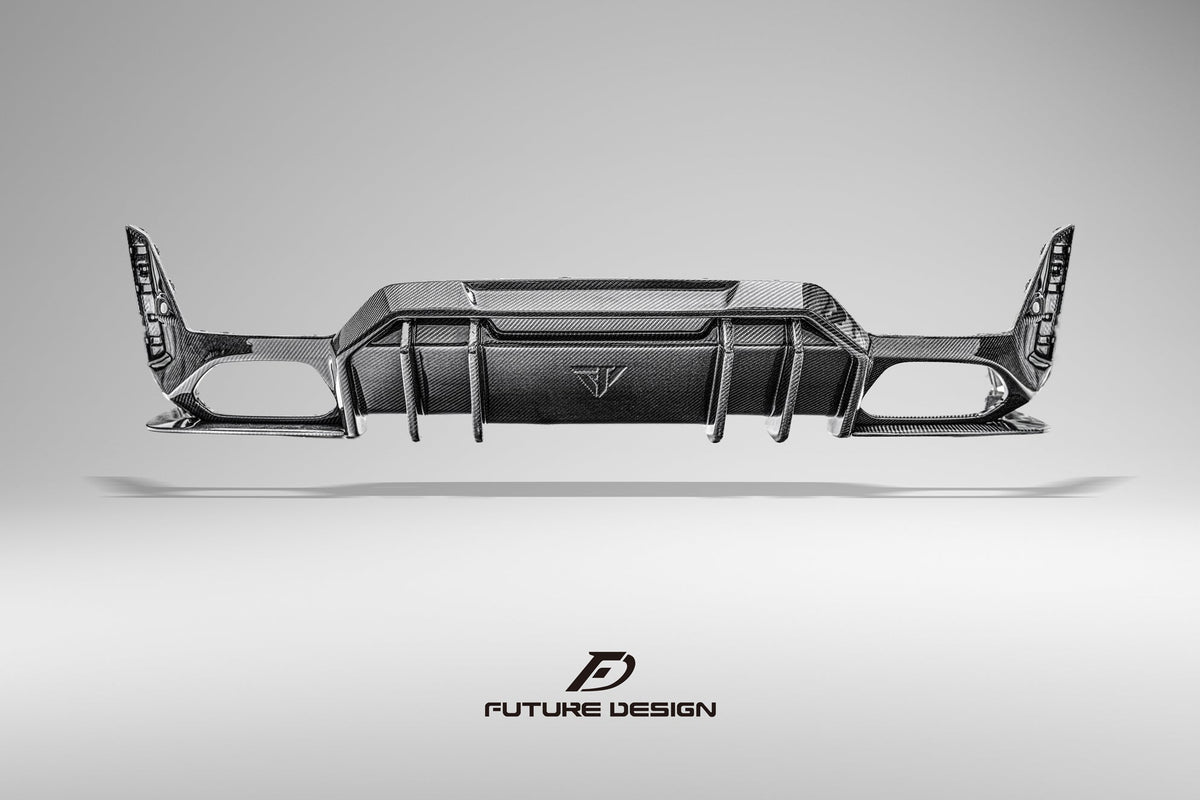 FUTURE DESIGN - BMW 3 SERIES G20 / G21 CARBON FIBRE REAR DIFFUSER V1 - Aero Carbon UK
