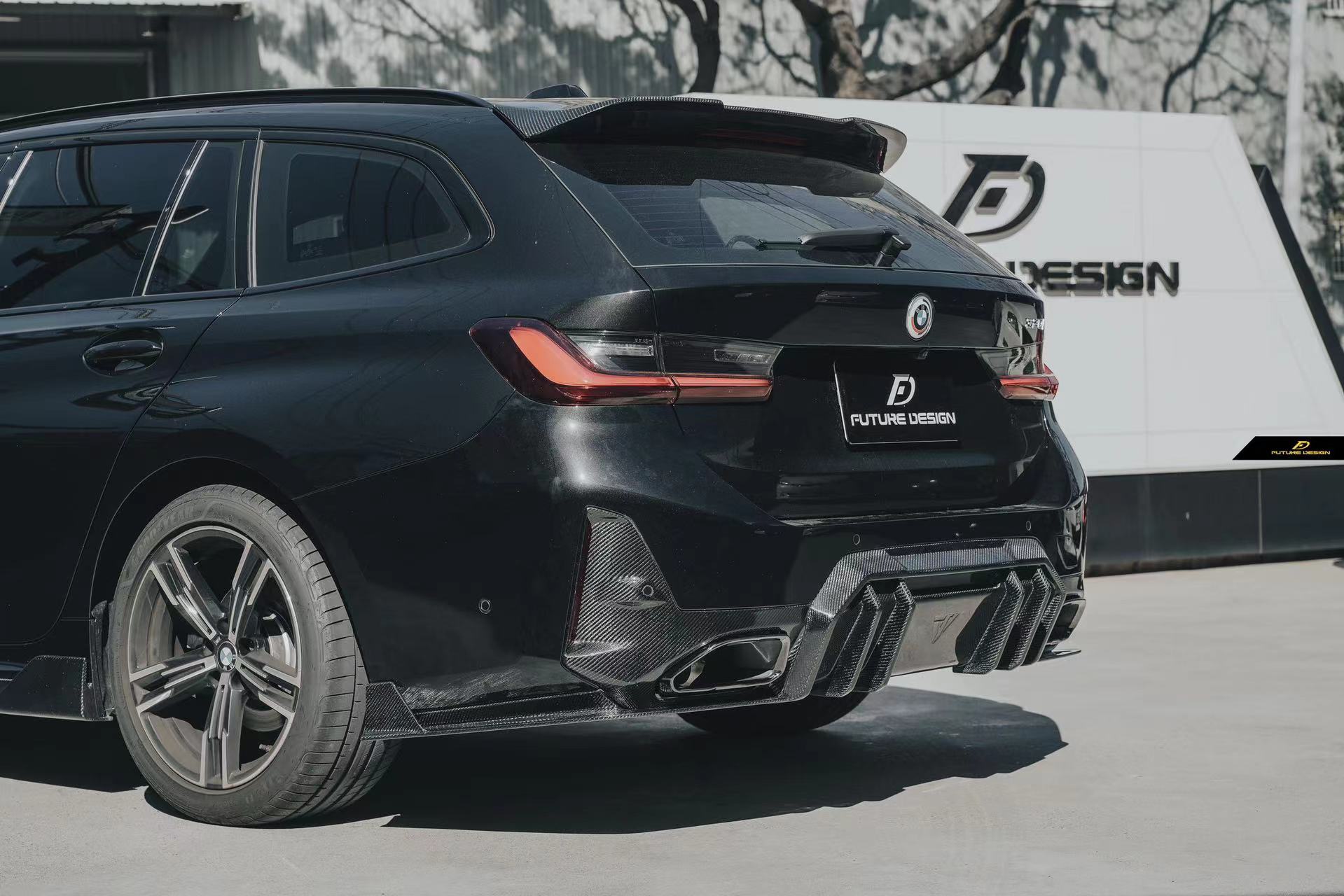 FUTURE DESIGN - BMW 3 SERIES G20 / G21 CARBON FIBRE REAR DIFFUSER V1 - Aero Carbon UK