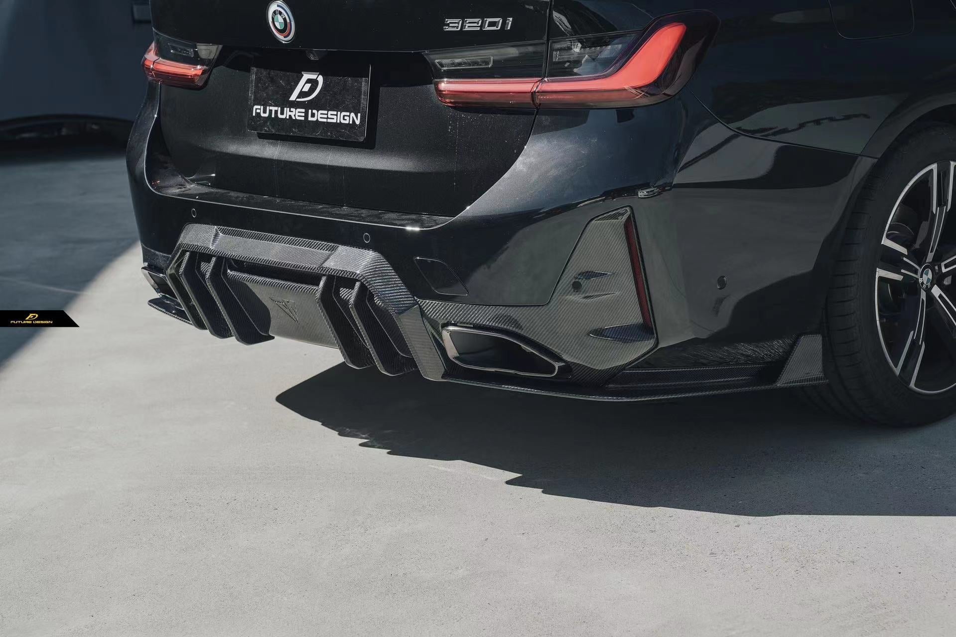 FUTURE DESIGN - BMW 3 SERIES G20 / G21 CARBON FIBRE REAR DIFFUSER V1 - Aero Carbon UK