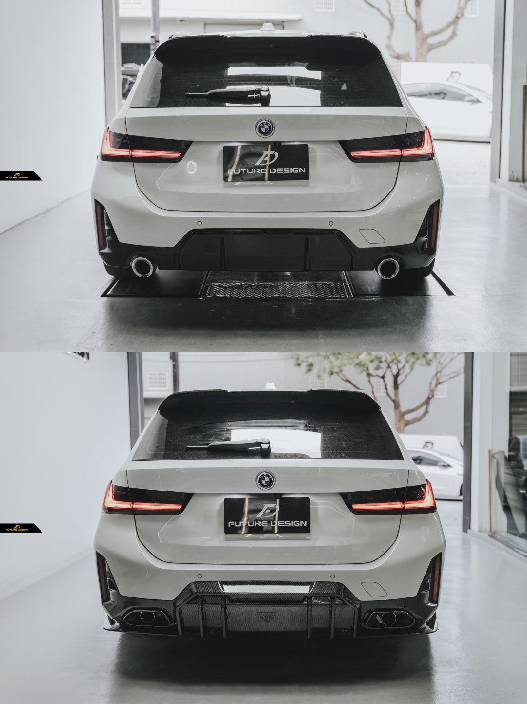 FUTURE DESIGN - BMW 3 SERIES G20 / G21 CARBON FIBRE REAR DIFFUSER V1 - Aero Carbon UK