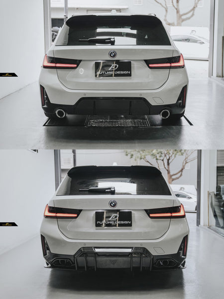FUTURE DESIGN - BMW 3 SERIES G20 / G21 CARBON FIBRE REAR DIFFUSER V1 - Aero Carbon UK